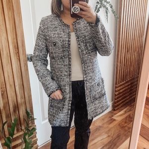 DARLINGS▪️Tweed Fringe‎ Midi Jacket. Small